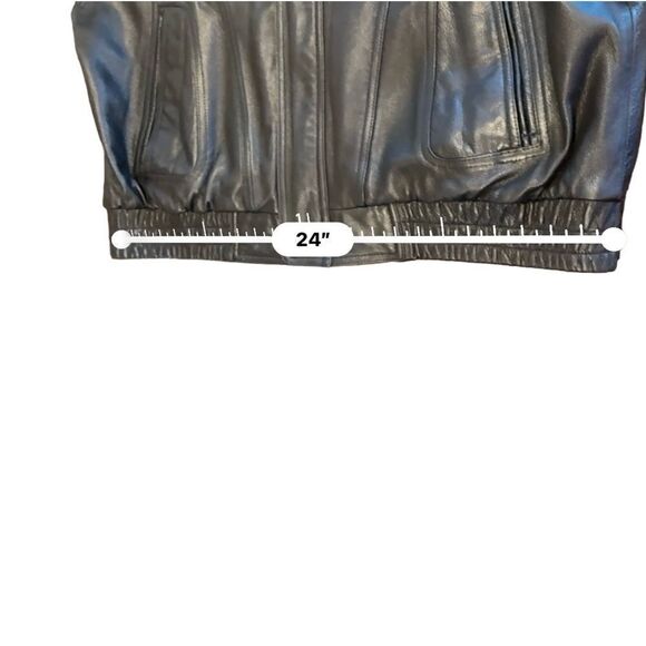 Reed Sportswear Men’s Leather Motorcycle Bomber Jacket Size 50 - Picture 13 of 13